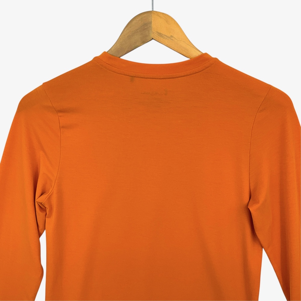 Cotopaxi Long Sleeve Shirt Womens XS Orange Crew Neck Stretch Tagless Top - Picture 5 of 11